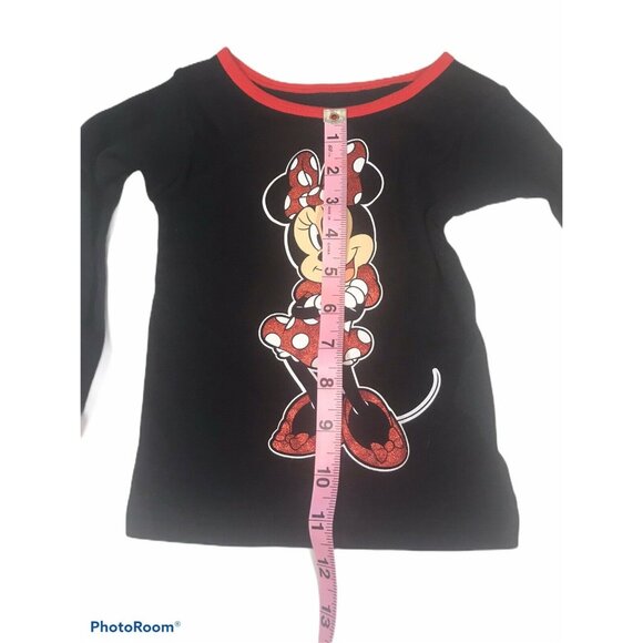 Disney Junior Toddler Size 2T PJ Top 1 Piece No Bottom Minnie Black Red New - Picture 11 of 12